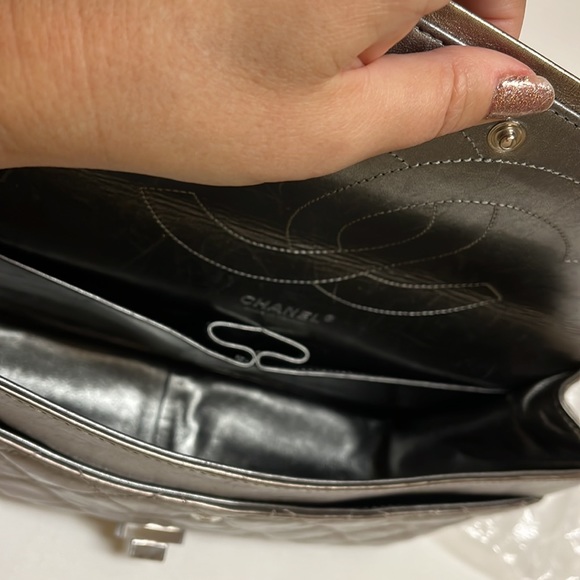 - CHANEL Metallic 2.55 Calfskin 227 Jumbo Flap - Picture 11 of 17